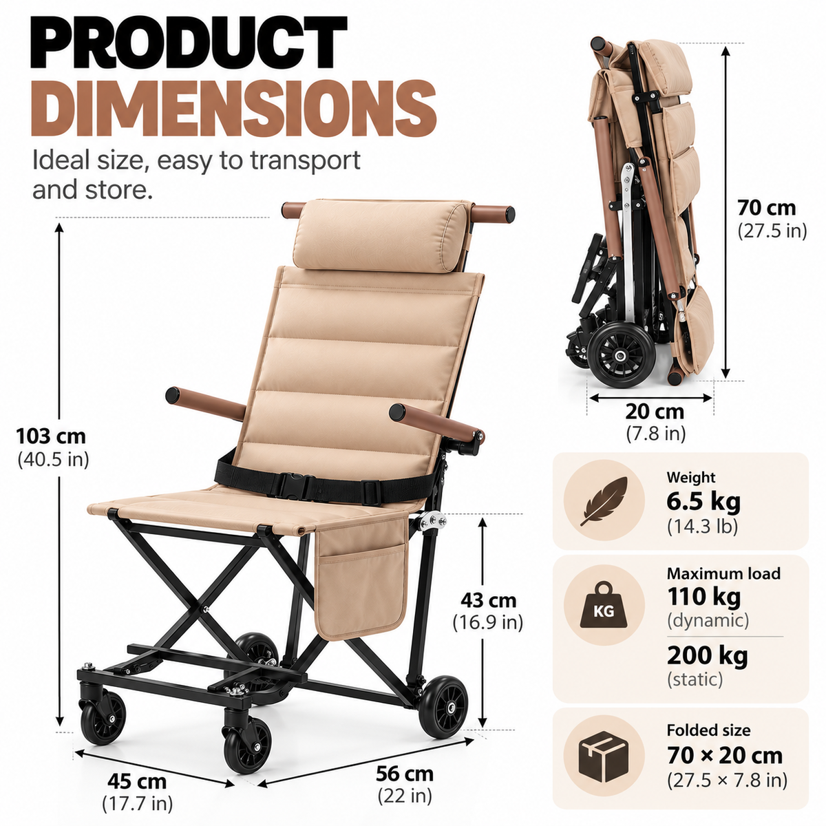 Multifunctional Folding Chair